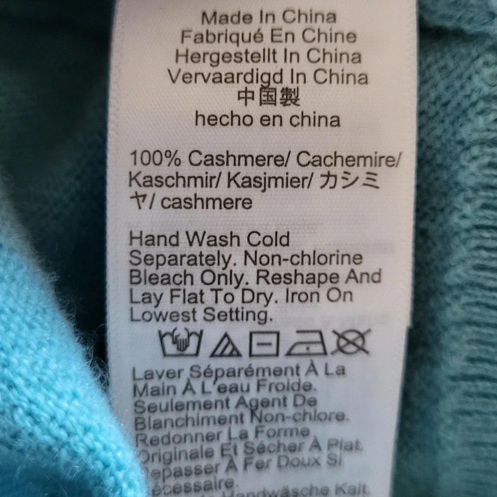 J. Crew The Good Cashmere Sweater Womens Medium Seafoam Green Re-Imagined